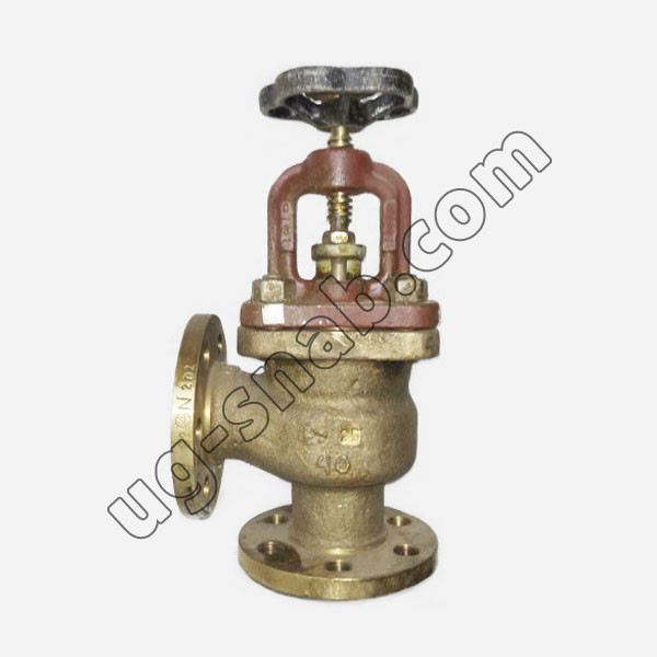 Клапан запорный фланцевый сальниковый угловой Ду-40 Ру-25 ч.521-03.499-01